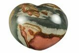 Wide, Polychrome Jasper Heart - Madagascar #246396-1